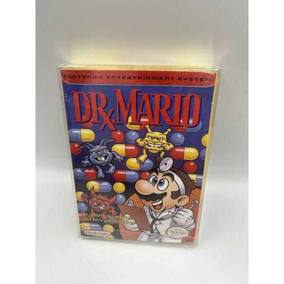 1990 Nintendo Dr. Mario Nes Oval Seal (Brand New Factory Sealed!) Wow! 🔥 - Picture 10 of 14